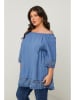 Curvy Lady Bluse in Blau
