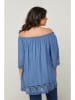 Curvy Lady Bluse in Blau