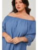 Curvy Lady Bluse in Blau