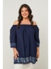 Curvy Lady Bluzka w kolorze granatowym