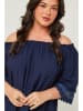Curvy Lady Bluzka w kolorze granatowym