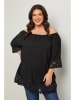 Curvy Lady Bluse in Schwarz