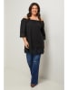 Curvy Lady Bluse in Schwarz