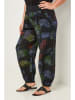 Curvy Lady Broek zwart/groen