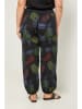 Curvy Lady Broek zwart/groen