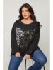 Curvy Lady Longsleeve in Schwarz