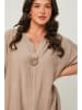 Curvy Lady Jurk taupe