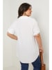 Curvy Lady Bluse in Weiß