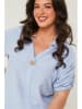 Curvy Lady Blouse lichtblauw