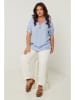 Curvy Lady Bluse in Hellblau