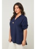 Curvy Lady Bluse in Dunkelblau