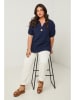 Curvy Lady Bluse in Dunkelblau