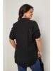Curvy Lady Bluse in Schwarz