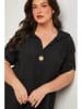 Curvy Lady Bluse in Schwarz