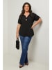 Curvy Lady Bluse in Schwarz