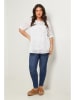 Curvy Lady Bluse in Weiß