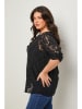 Curvy Lady Bluzka w kolorze czarnym