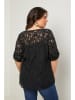 Curvy Lady Bluse in Schwarz