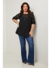 Curvy Lady Bluse in Schwarz