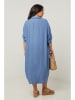 Curvy Lady Jurk blauw