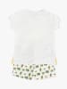 admas Pyjama wit/groen