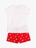 admas Pyjama wit/rood