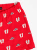 admas Pyjama wit/rood