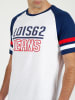 admas Shirt in Weiß/ Dunkelblau