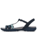 Clarks Skórzane sandały "Amanda Tealite" w kolorze granatowym