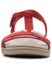 Clarks Leren sandalen "Amanda Tealite" rood
