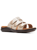 Clarks Leren slippers "Kitly Walk" wit