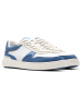 Clarks Skórzane sneakersy "CourtLite Race" w kolorze niebiesko-białym