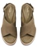 Clarks Leder-Keilsandaletten "Manon Wish" in Khaki