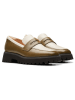 Clarks Leren mocassins "Stayso Edge" kaki/crème