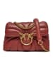 Pinko Leder-Umhängetasche in Rotbraun - (B)21 x (H)15 x (T)8 cm
