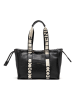 COCCINELLE Leder-Schultertasche in Schwarz - (B)35 x (H)25 x (T)15 cm