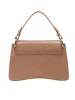 COCCINELLE Leren handtas lichtbruin - (B)24 x (H)16 x (D)9 cm