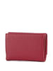 COCCINELLE Leren portemonnee bordeaux - (B)14 x (H)10 x (D)4 cm