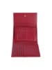 COCCINELLE Leren portemonnee bordeaux - (B)14 x (H)10 x (D)4 cm