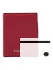 COCCINELLE Leren portemonnee bordeaux - (B)10 x (H)12,5 x (D)1 cm