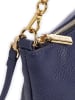 COCCINELLE Leder-Schultertasche in Dunkelblau - (B)22 x (H)12 x (T)7 cm