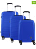 Geographical Norway 3tlg. Hardcase-Trolleyset "Solomun" in Blau