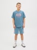JACK & JONES Junior Sweatshort "Kane" lichtblauw
