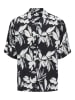 JACK & JONES Junior Hemd "Jeff" in Schwarz/ Weiß