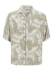 JACK & JONES Junior Hemd "Jeff" in Beige/ Weiß