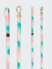 Paikka Hundeleine "Glow" in Rosa/ Mint