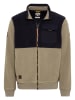 Camel Active Fleecejacke in Khaki/ Schwarz