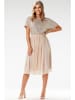 Awama Kleid in Beige