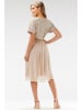 Awama Kleid in Beige