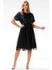 Awama Kleid in Schwarz
